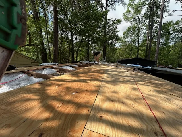 Roof insulation replacement project in Savannah, GA, requiring roof removal to access and replace insulation.